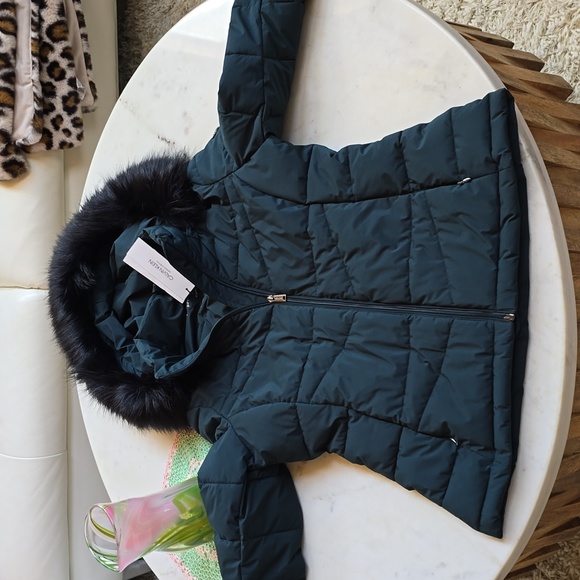 NWT Calvin Klein Infinite Stretch  spruce green puffer jacket size medium - Picture 8 of 16